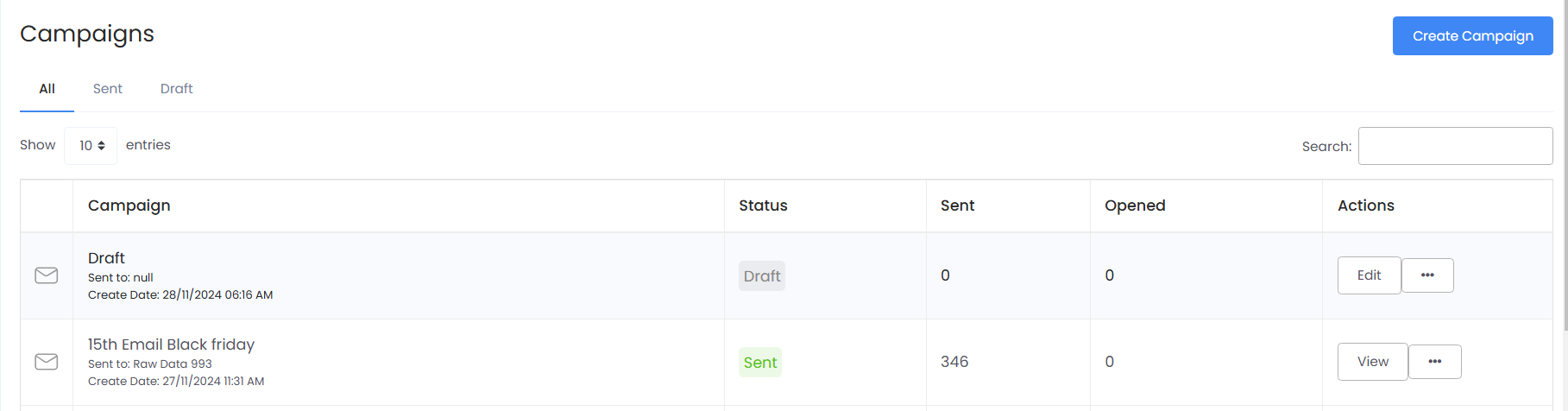 Email Campaign Dashboard