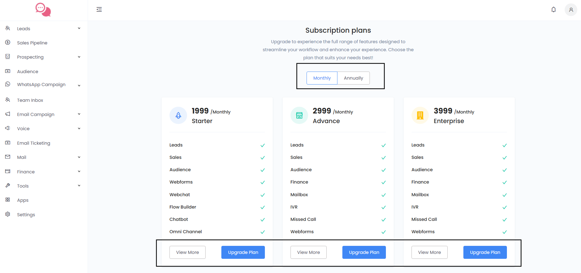 Subscription Plans