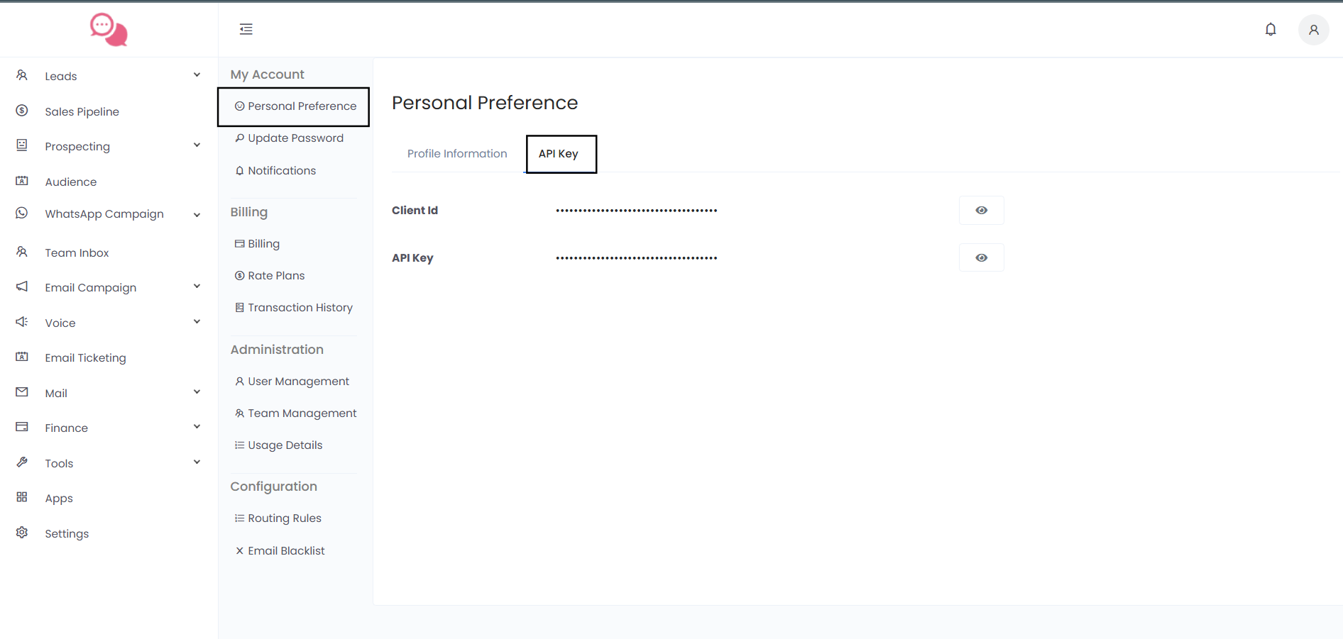 Personal Preferences