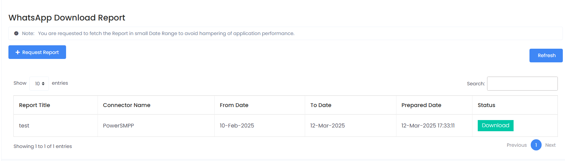 Download WhatsApp Report